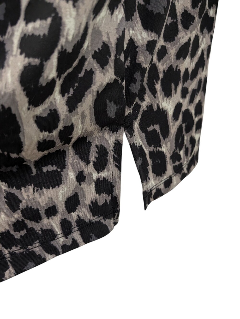 Jessica London Leopard Print Cardigan Sz 26/28 Black Gray Open Front Long Sleeve - Picture 6 of 8